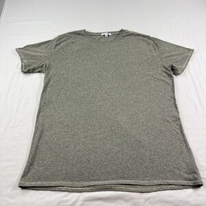 Gustin Shirt Mens Medium Gray Short Sleeve Crew Neck Tee Stretch Casual